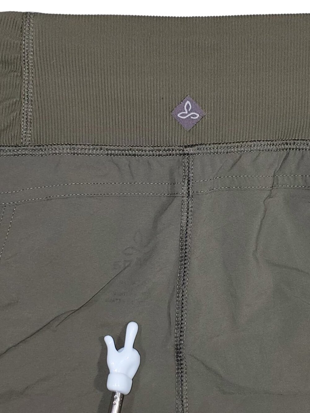 Prana Koen Pants Women's S Grape Leaf Green Nylon Pull-On Tapered Hiking Travel - Picture 7 of 11